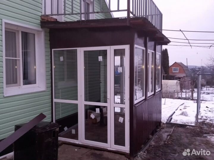 Входная группа алюминиевая, пвх без посредников