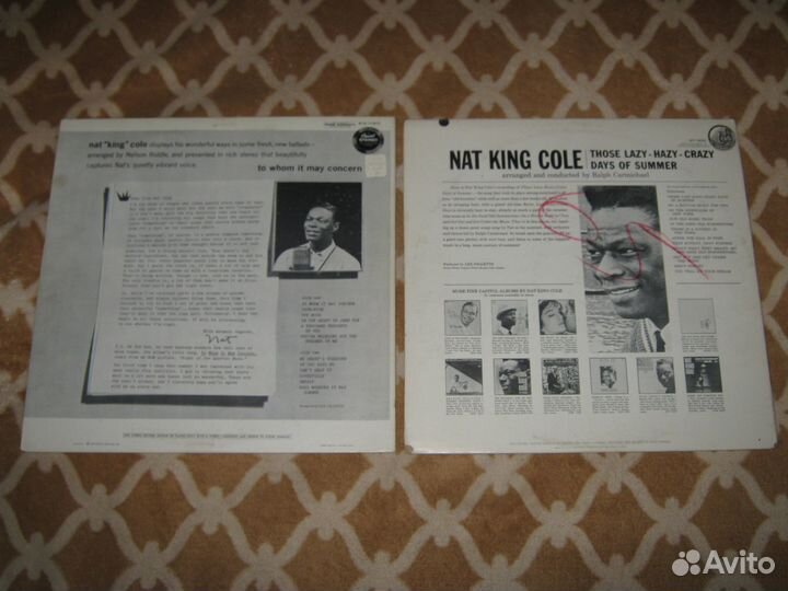 Фирменная пластинка Nat King Cole
