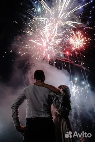 Фейерверк на свадьбу, свадебный салют, фонтаны шоу