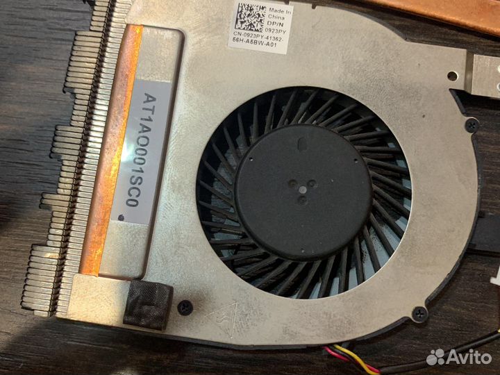 Система охлаждения dell 15 5558 5458, 5559, 5459