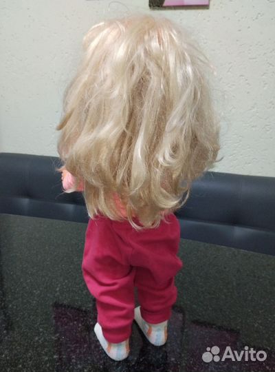 Кукла ГДР, винтажная,ходит,50см рабочий механизм