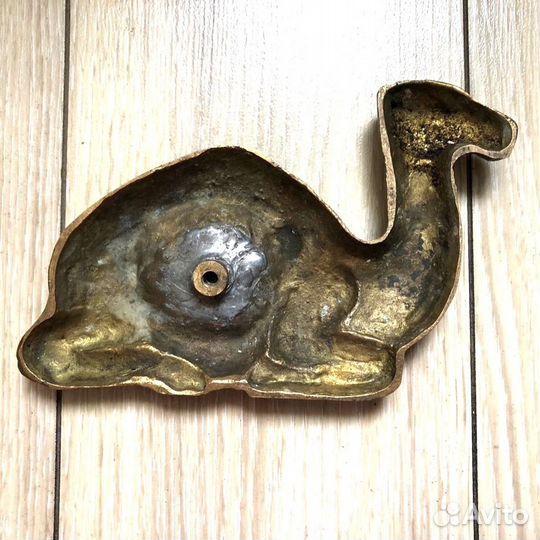 Верблюд подставка пепельница латунь бронза Англия