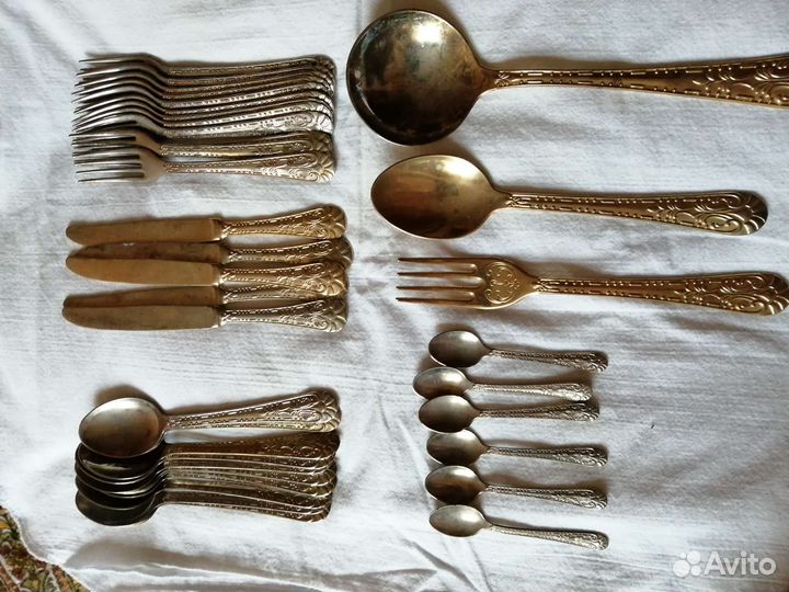 Столовый набор ложки и вилки СССР