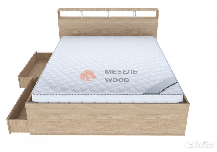 Кровать двуспальная 160х200