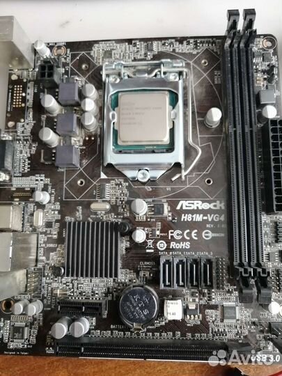 Материнская плата asrock h81m-vg4