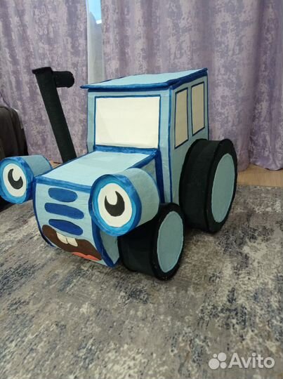 Синий трактор