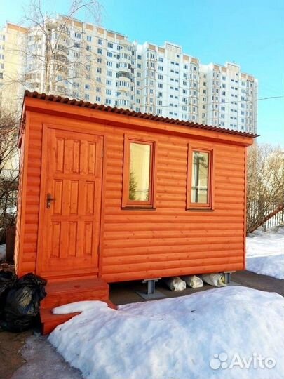 Бытовка деревянная хоз блок