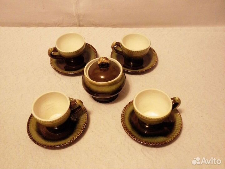 Посуда СССР. Набор для торта. Креманки