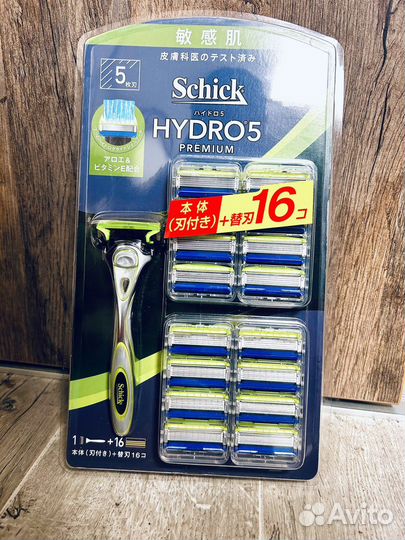 Бритва + картриджи 16 шт. Schick hydro 5 Япония