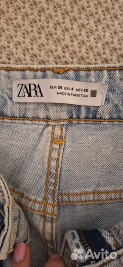 Джинсы zara женские летние