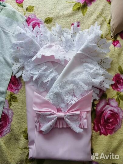 Конверт на выписку для девочки демисезонный