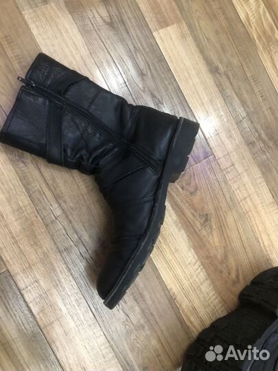 Кожаные ботинки мужские зимние 43-43,5 раз