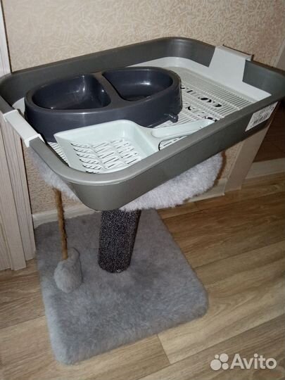 Лоток для кошек с лопаткой