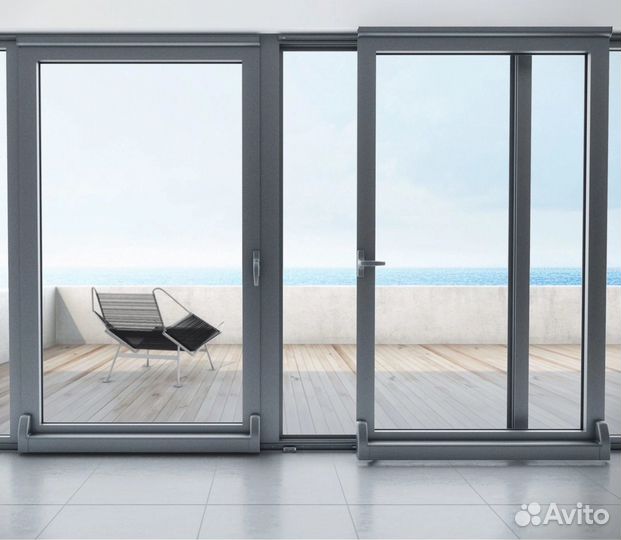 Алюминиевые окна и двери раздвижные