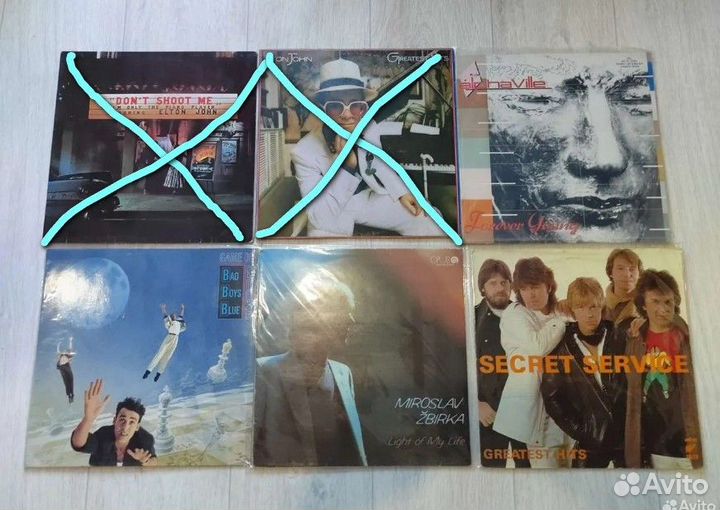 Пластинки разные