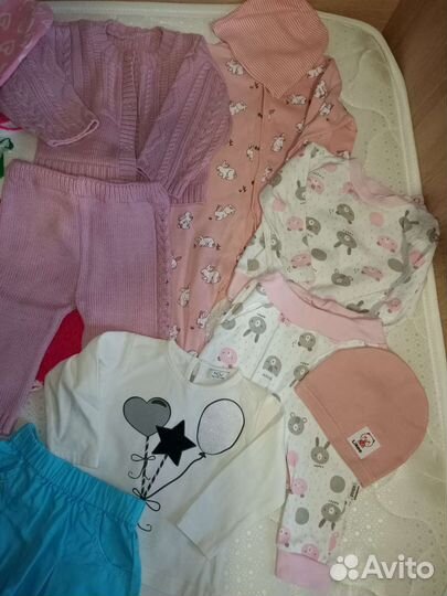 Вещи пакетом на девочку 68-74
