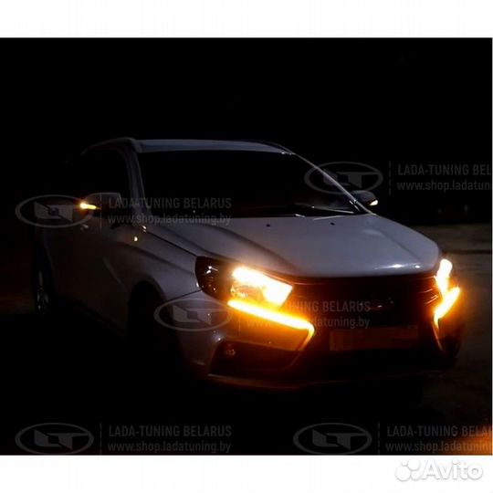 Дхо и повторители в бампер LADA Vesta Sal-man