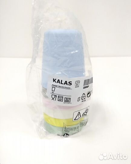 IKEA kalas набор пластиковых стаканов 6 шт