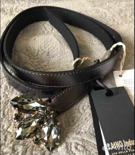 Кожаный ремень Argento Antico (Италия) оригинал