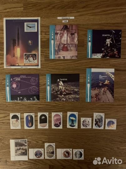 Марки коллекция Аполлон 11 1989 год