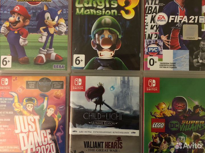 Картриджи для Nintendo Switch