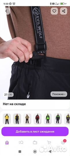 Зимние грнолыжные брюки