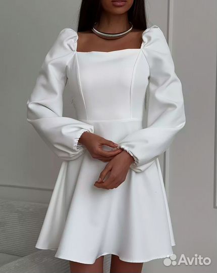 Платье белое женское