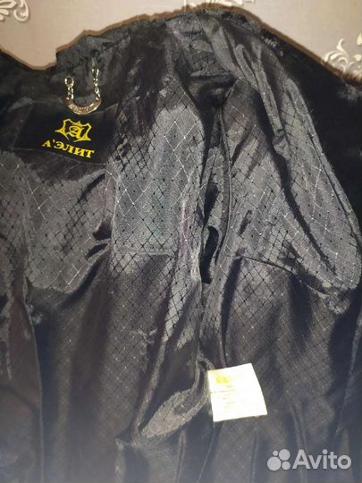 Френч женский зимний, мутон с норкой