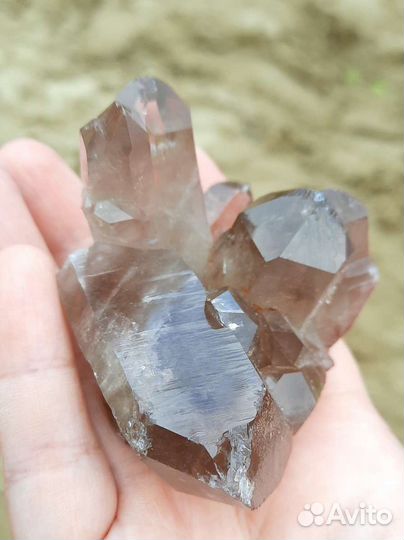 Раухтопаз Дымчатый Кварц Друза Кристалл