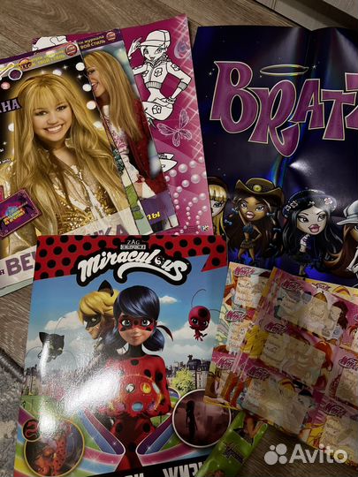 Журналы ханна монтана, наклейки винкс