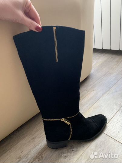 Сапоги зимние натуральная замша, овчина