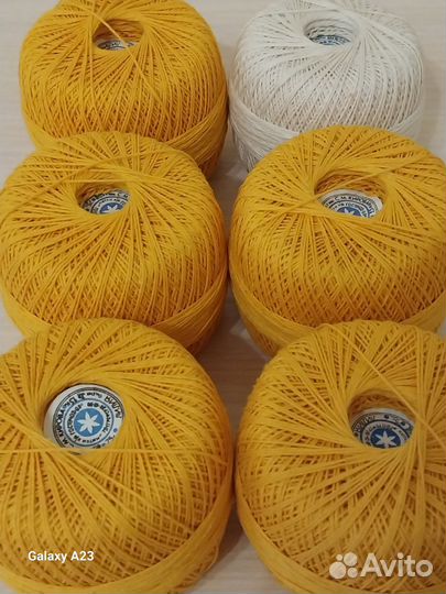 Нитки Х/Б Ирис 75 гр. в мотке