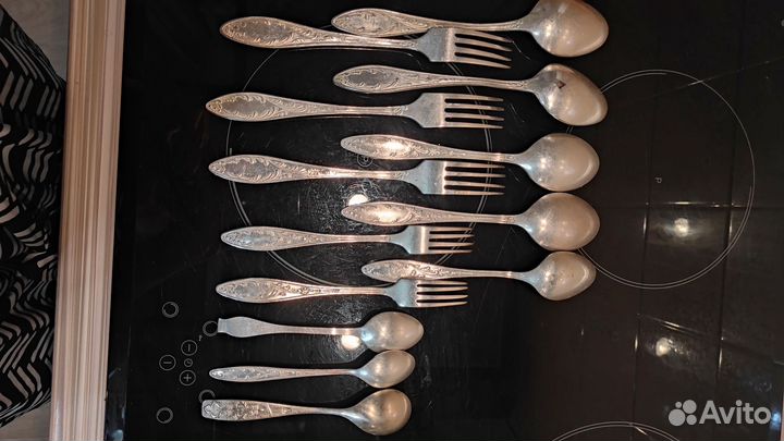 Мельхиоровые ложки набор