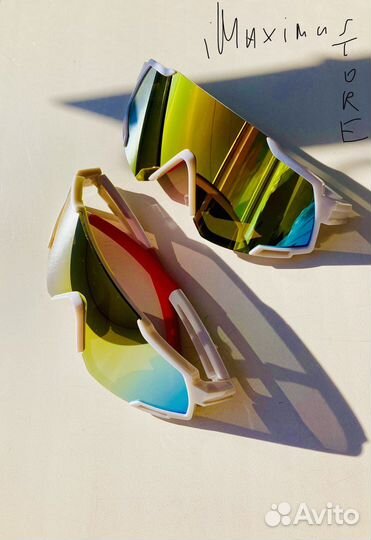 Спортивные очки солнцезащитные белые