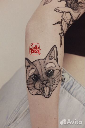 Татуировки от мастера художника в стиле графика, г