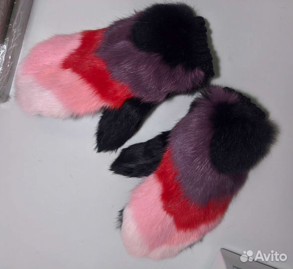 Варежки из кролика