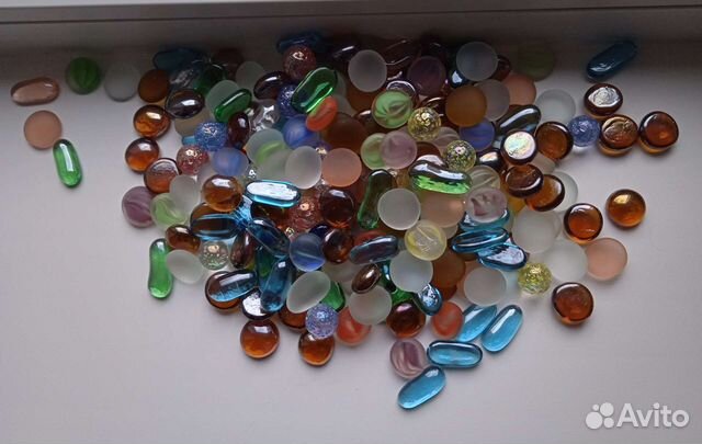 Декоративные стеклянные камешки