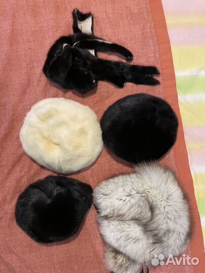 Шапки женские норка песец