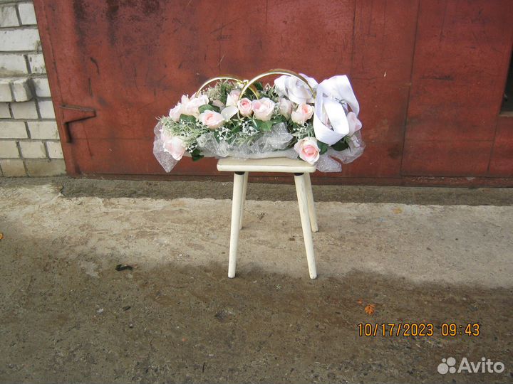 Кольца на машину свадебные