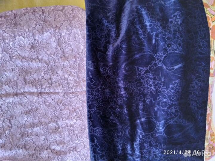 Ткани: плащевка, трикотаж, джинс, х/б, гипюр