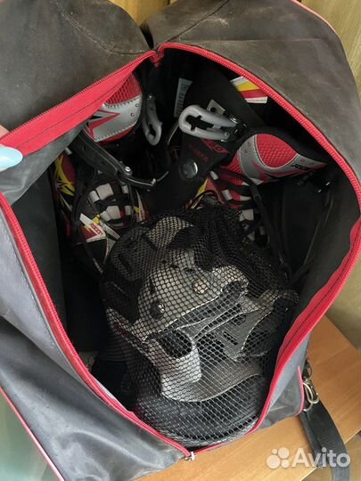 Роликовые коньки roces flash 3.0, защита и сумка