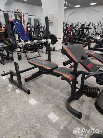 Скамья силовая со стойками oxygen fort smith