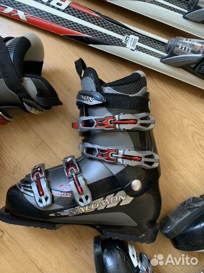 Горные лыжи Blizzard 160+ботинки +шлем Atomic L