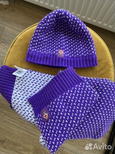 Комплект шапка и шарф для девочки