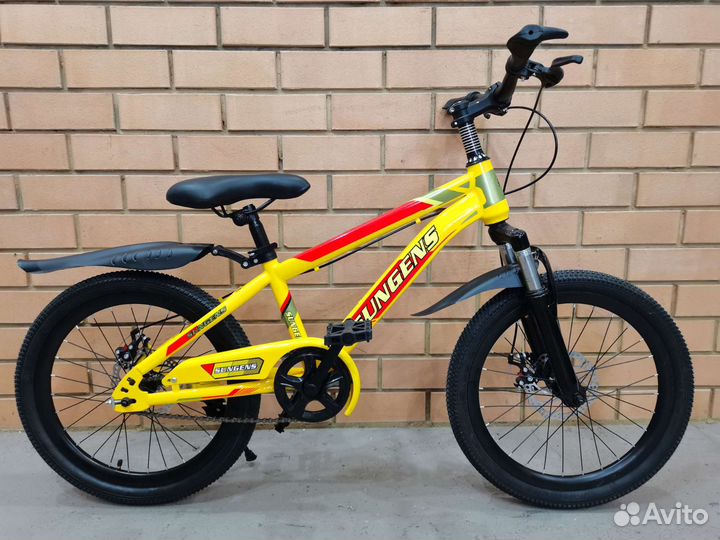 Велосипед новый, колёса 20 дюймов, жёлтый