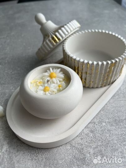 Гипсовая шкатулка