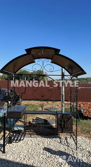 Мангал с крышей