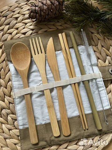 Столовые приборы (бамбук)