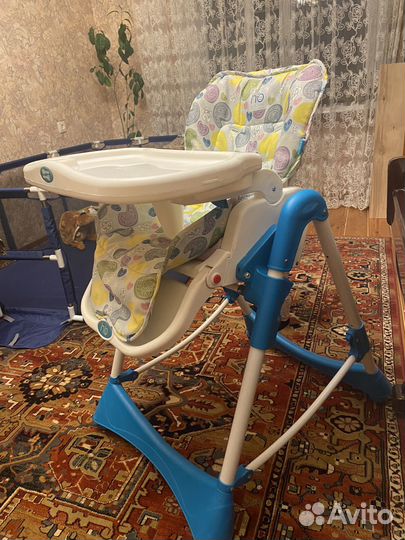 Стул для кормления Happy baby раскладной б/у