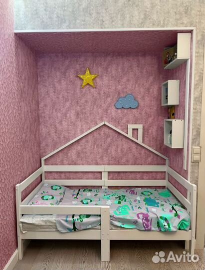 Кроватка Терем Инк из массива для малыша с бортико